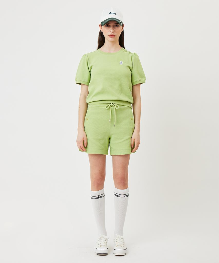 AVEN Elastic Slit Sweatpants Lime