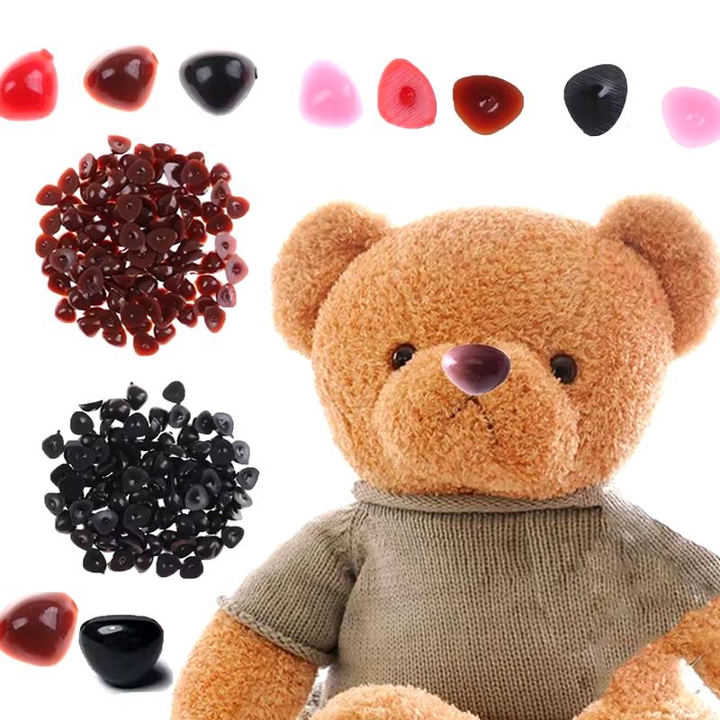 50 шт. Треугольные носовые аксессуары Мультяшный нос куклы Ручной DIY Треугольные Практичные Пластиковые с плоским дном Плюшевые игрушки