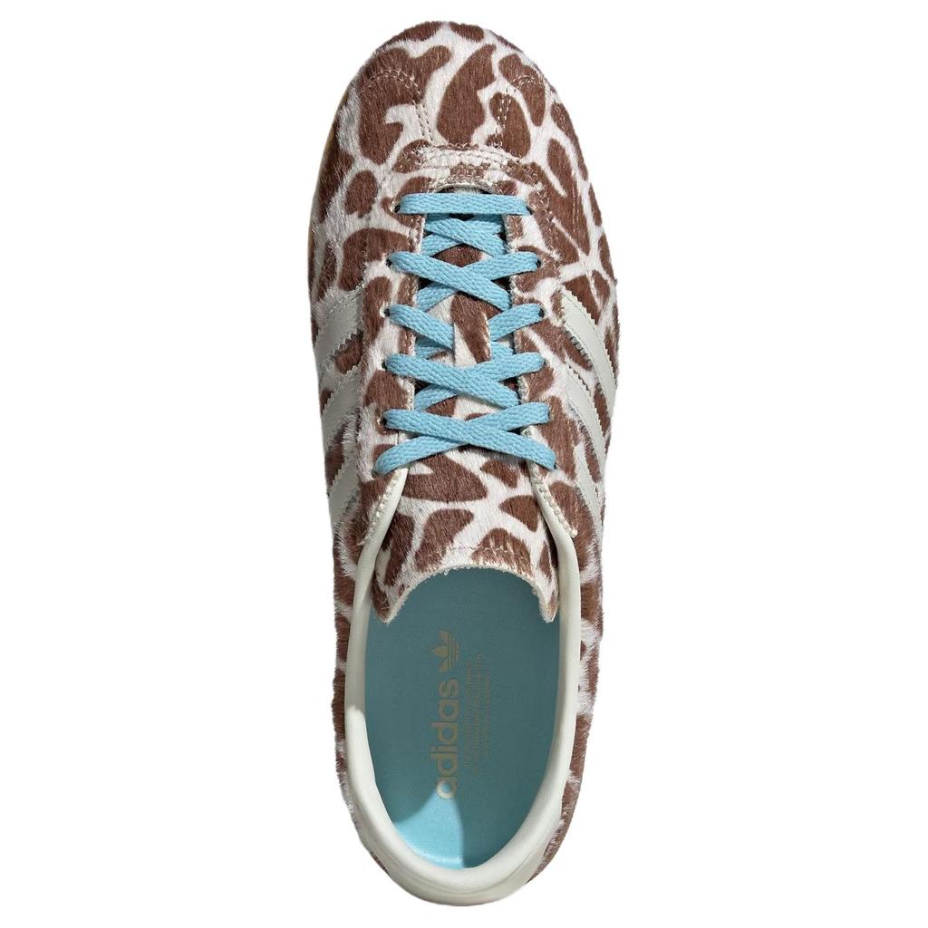 adidas Женские кроссовки Gazelle Lo Pro с принтом жирафа, Белый Хрустально-льняной Слоновая кость KH9013