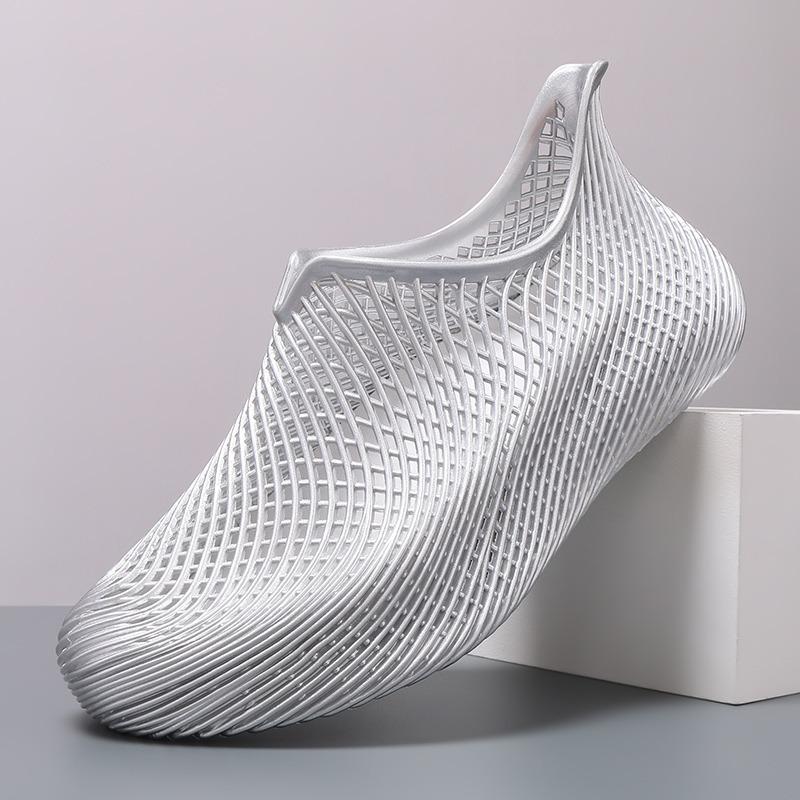 Мужская обувь Летняя 3D Беговые кроссовки Сандалии Мужские Печатные Клоги Легкие Противоскользящие Дышащие Полые Туфли Для улицы Спорт