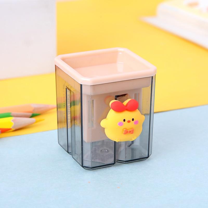 1pc Creative Pencil Sharpeners Ins Korean Fashion Geometry Style Morandi Color Sharpener Back To School Office Accessories