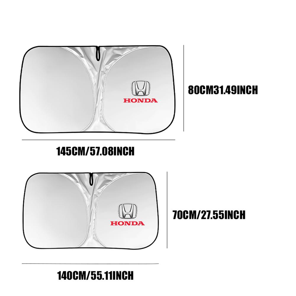 kybn5 Car Window Sunshade Cover Sun Windshield Visor Foldable UV Protection Curtain For Honda Mugen Power Civic Accord Odyssey City