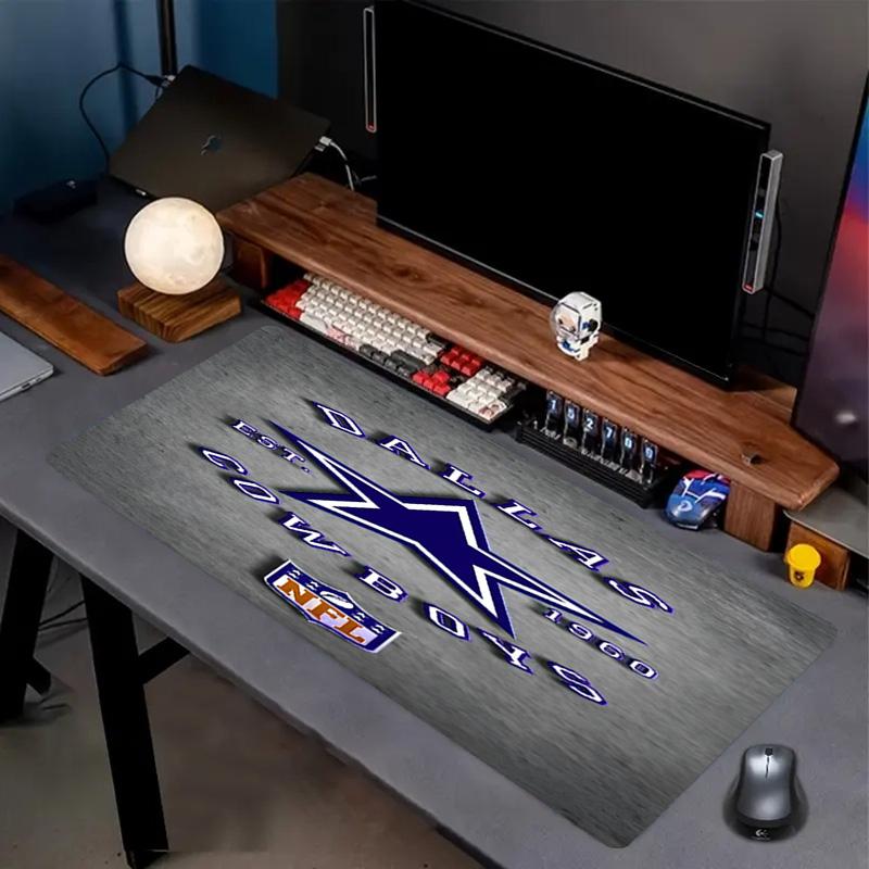 Dallas Cowboys Print Mouse Pad, Anti‑Slip Desktop keyboard Mat, for PC Laptop Gaming Working Daily Use, Cool Festival Surprise Gift