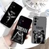 N-NirvanaS Soft Black Phone Case for Samsung S25/S24/S21/S22/S23/S30/Ultra/S20/Plus/Fe/Lite - Durable Protective Cover