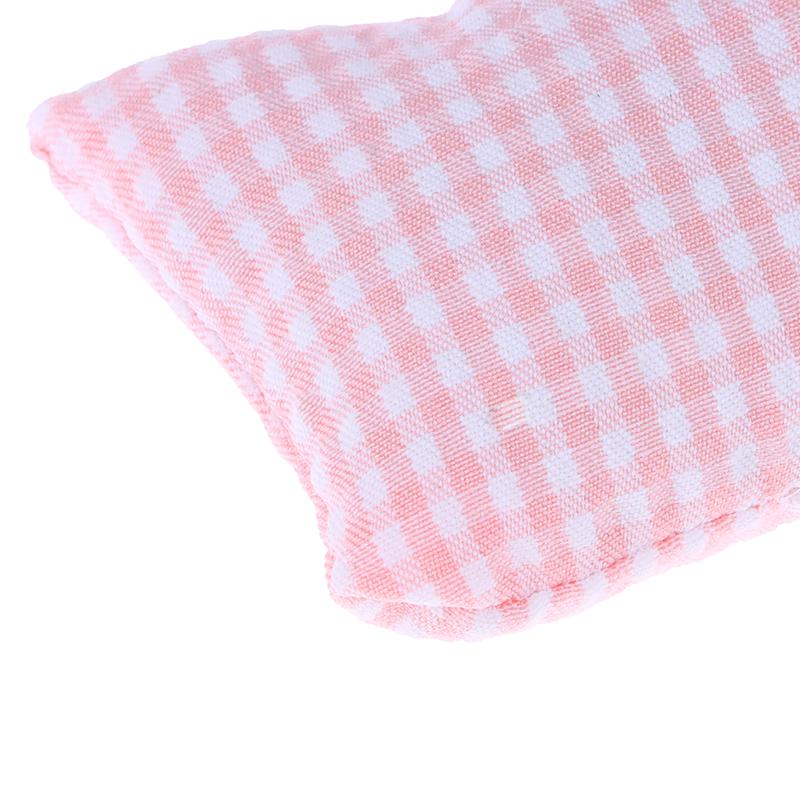 1Pcs 1/12 Dollhouse Miniature Furniture Toys Flower Pillow Cushions For Sofa Couch Bed For For Doll House Throw Pillow