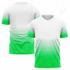 Модная градиентная футболка Harajuku для мужчин, тренировочная одежда для бадминтона и тенниса, летние спортивные футболки с коротким рукавом и круглым вырезом