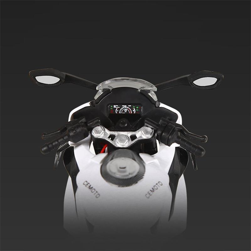 1/12 Cfmoto 450Sr Литой Металлический Модель Гоночного Мотоцикла Сплав Симуляция Металлическая Литая Модель Уличного Спортивного Мотоцикла Звук Свет Детская Игрушка Подарок
