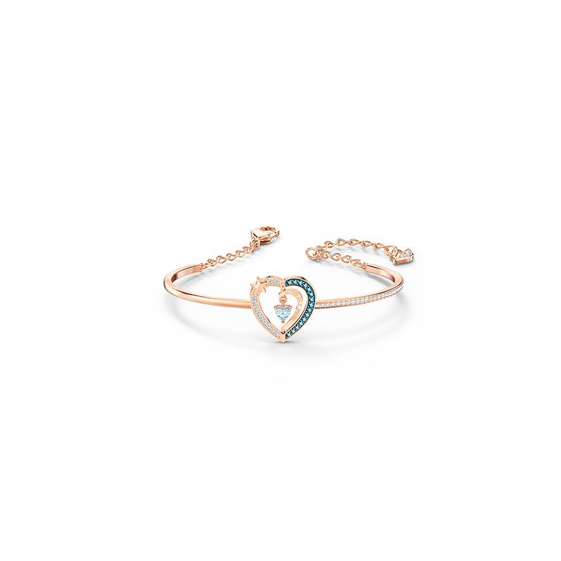 Swarovski STARRY NIGHT Браслет в форме сердца из имитации хрусталя для женщин синий 5484018
