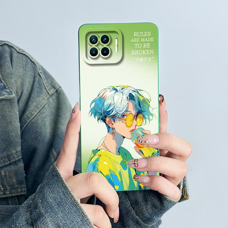 Чехол для телефона OPPO Reno4 Lite Reno4 F Чехол Reno 4 Lite 4F Мягкий Силикон Мультяшный Funda Милый Панда Цветок Печатный Coque Корпус