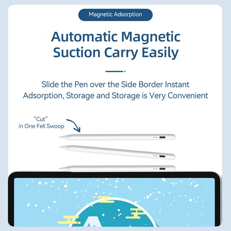 Stylus For Apple Pencil 2024 iPad Air 11 13 M2 Pro 13 11 M4 5/6/7/8/9/10th Gen Air 3/4/5/6 Mini 5 6 7 with Palm Rejection