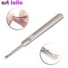 11 см из нержавеющей стали для удаления кутикулы, серебряный толкатель для кутикулы омертвевшей кожи, триммер для педикюра, инструмент для дизайна ногтей