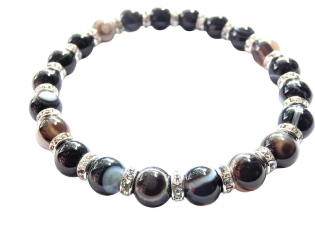 Kanaishi for Warding Off Evil and Fulfilling Your 8mm Tibetan Eye Power Stone Eye AAA Purifying 17cm [Amulet Wishes!] Bracelet, "God's Bracelet"