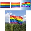 Vibrant Rainbow Lgbt Flag 5ft X 3ft Ideal For Festivals And Parades With Metal Eyelets