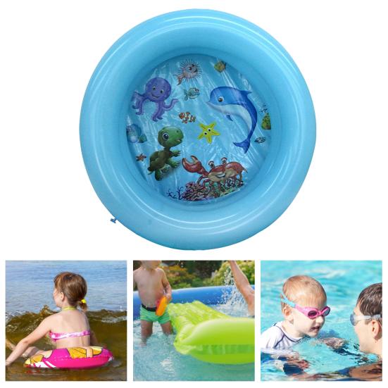 Водная игрушка синий/розовый экологически чистый утолщенный крытый открытый детский бассейн надувной плавательный