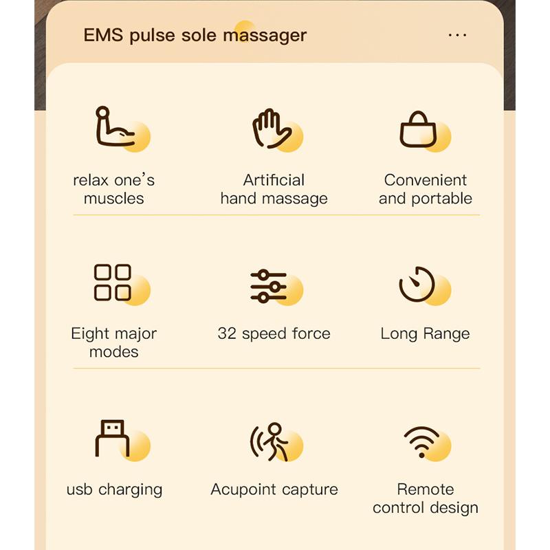 Foot Massage Mat Massager Feet EMS Electric Tool Device Blood Circulation Spa Exerciser Insoles Machine