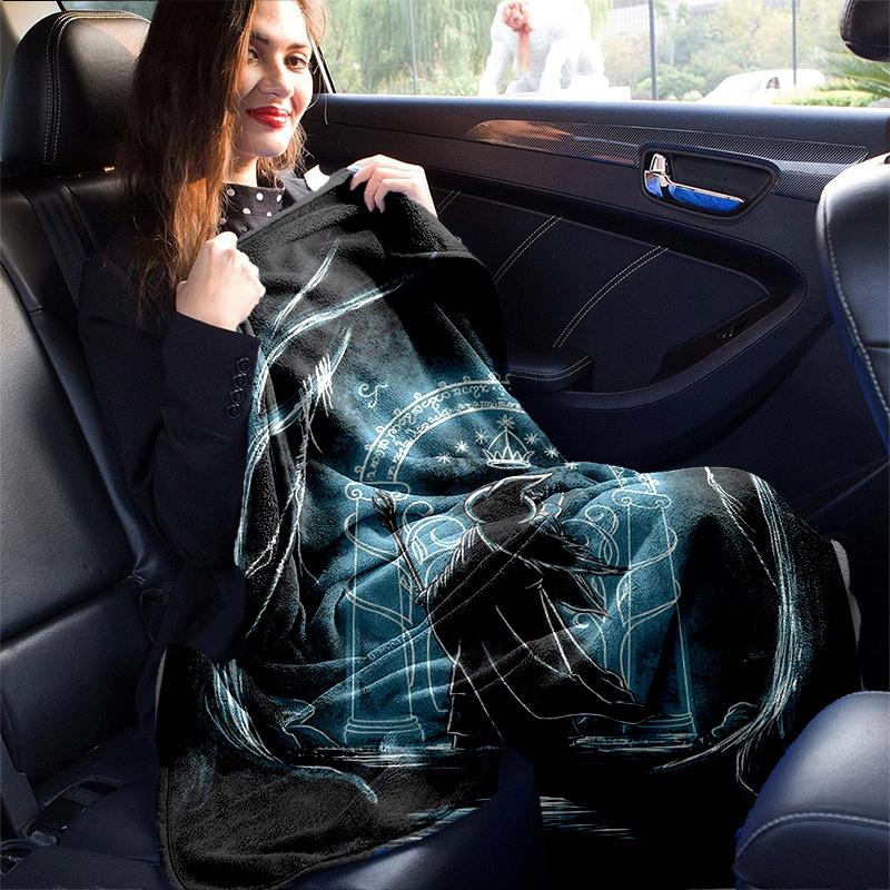 Shadowy Portal Print Blanket, Soft Blanket For Sofa Office Bed And Travelling Daughter Birthday Gift