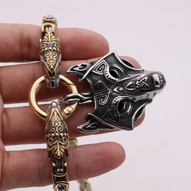 1 шт., винтажное ожерелье с головой кельтского волка викингов, ювелирные изделия с подвесками в виде животных, подвеска-талисман для влюбленных, аксессуары-талисманы