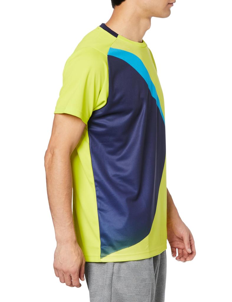 Теннисная одежда Игровая рубашка Впитывающая пот Быстросохнущая Легко двигаться Мягкая теннисная одежда 62JAA502 Volt XS [Mizuno]