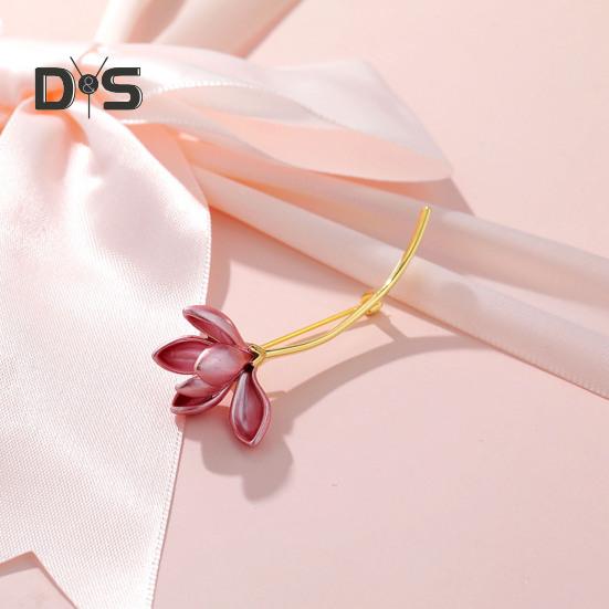 Women Flower Shape Brooch Allow Pin Suit Collar Shawl Scarf Cardigan Coat Badge Costume Accessories Gift