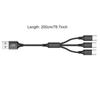 Мультизарядный кабель USB C-разветвитель 3/4/5 в 1 шнур для быстрой зарядки с 3/4/5 Type-C штекерным портом для телефонов планшетов