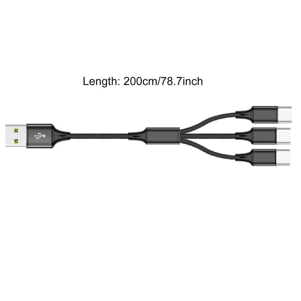 Мультизарядный кабель USB C-разветвитель 3/4/5 в 1 шнур для быстрой зарядки с 3/4/5 Type-C штекерным портом для телефонов планшетов