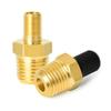Клапан воздушного баллона 1/4" Наружная резьба NPT 4 штуки Латунный заправочный клапан с колпачками для использования с баллоном сжатого воздуха