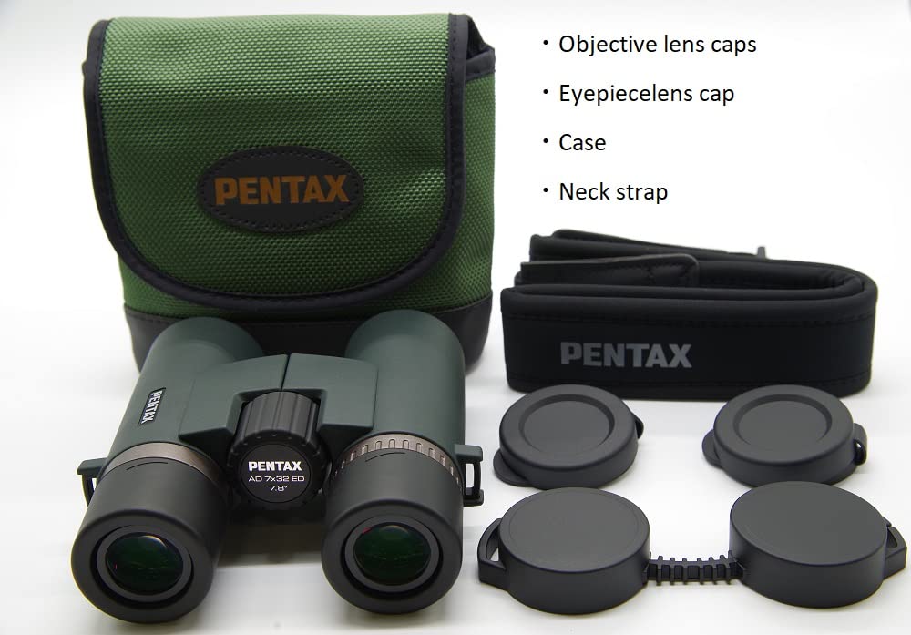 Бинокль Pentax AD 7x32 ED для наблюдения за природой, с полным многослойным покрытием, водонепроницаемый