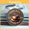 Vintage Coffee Cup Keychain With Zinc Alloy Material For Gift Giving And Souvenir Collectors