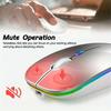 Wireless Bluetooth Mouse 2.4GHz Dual Modes RGB Rechargeable Mice RGB Ergonomic Silent Click Mouse For PC iPad Laptop PC Computer