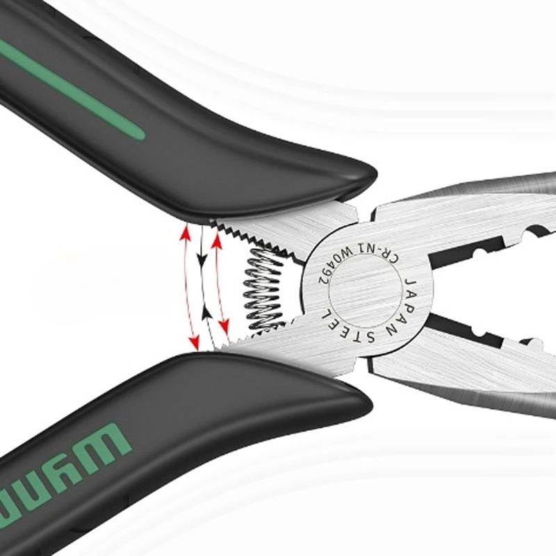 Электрик Кабельный кусачки Плоскогубцы 6" 8" Длинногубцы Кусачки Зачистка Обжим Ручной инструмент