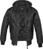 Зимняя куртка Brandit MA1 Sweat Hooded Jacket black