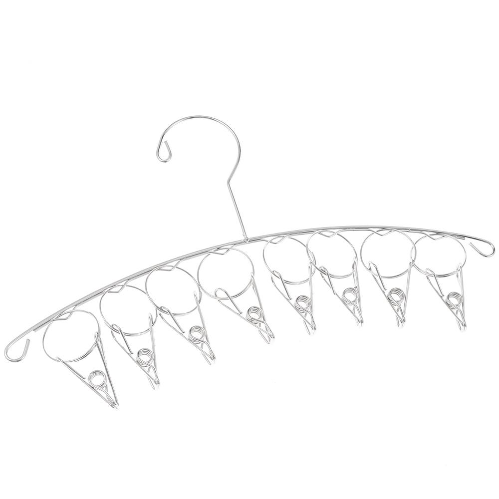 Strong Support Multi Clip Hanger Windproof Balcony Clothes Hanger Stainless Steel Hanger Home