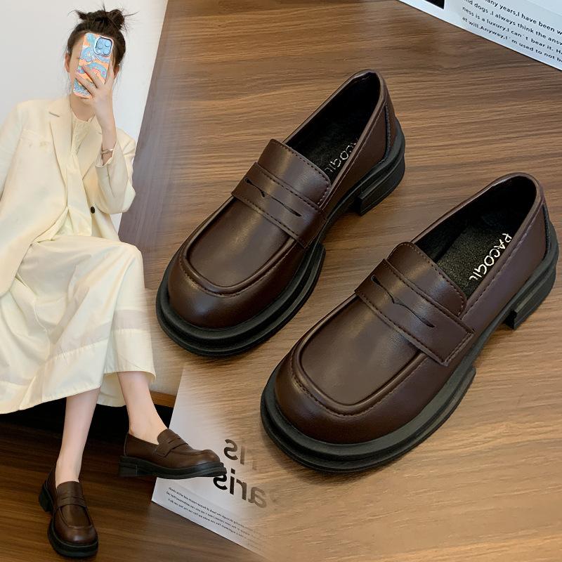 Японские маленькие кожаные туфли женские весенне-осенние новые в британском стиле на платформе женские ретро jk униформа одинарные туфли
