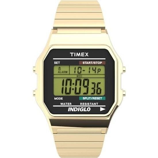 TIMEX Unisex Wristwatch Classic Digital Gold T78677