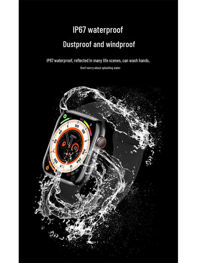 2025 iWatch S10: Умные часы с Bluetooth, NFC, Dynamic Island и функциями полнофункциональных звонков.