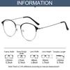 Classic Metal Round Frame Eyeglasses Women Optical Glasses Ultralight  Myopia Glasses Vision Care Eyewear -1.0~-4.0 Gafas
