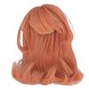 1 6 Ball Jointed Doll Wig with Bangs DIY Simulated Scalp High Temperature Silk Doll Hair Wig for 15.5 To 17cm Doll