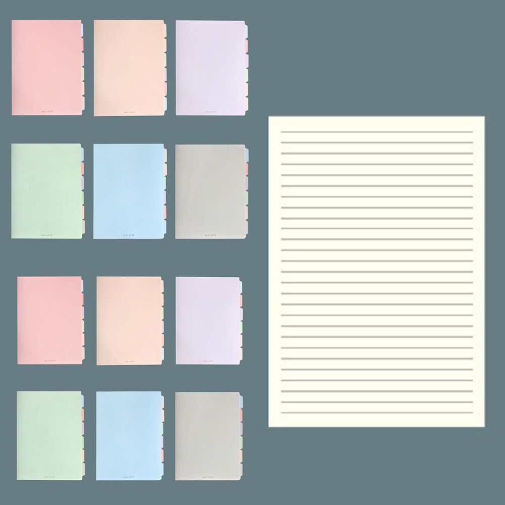 A5/B5 Color Binder Notebook Soft Student Notebooks New Student Stationery
