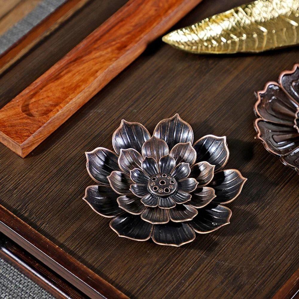 2/3 Layer Incense Stick Holder 6 Holes Incense Burning Tray Lotus Aromatherapy Stand  Temples Use
