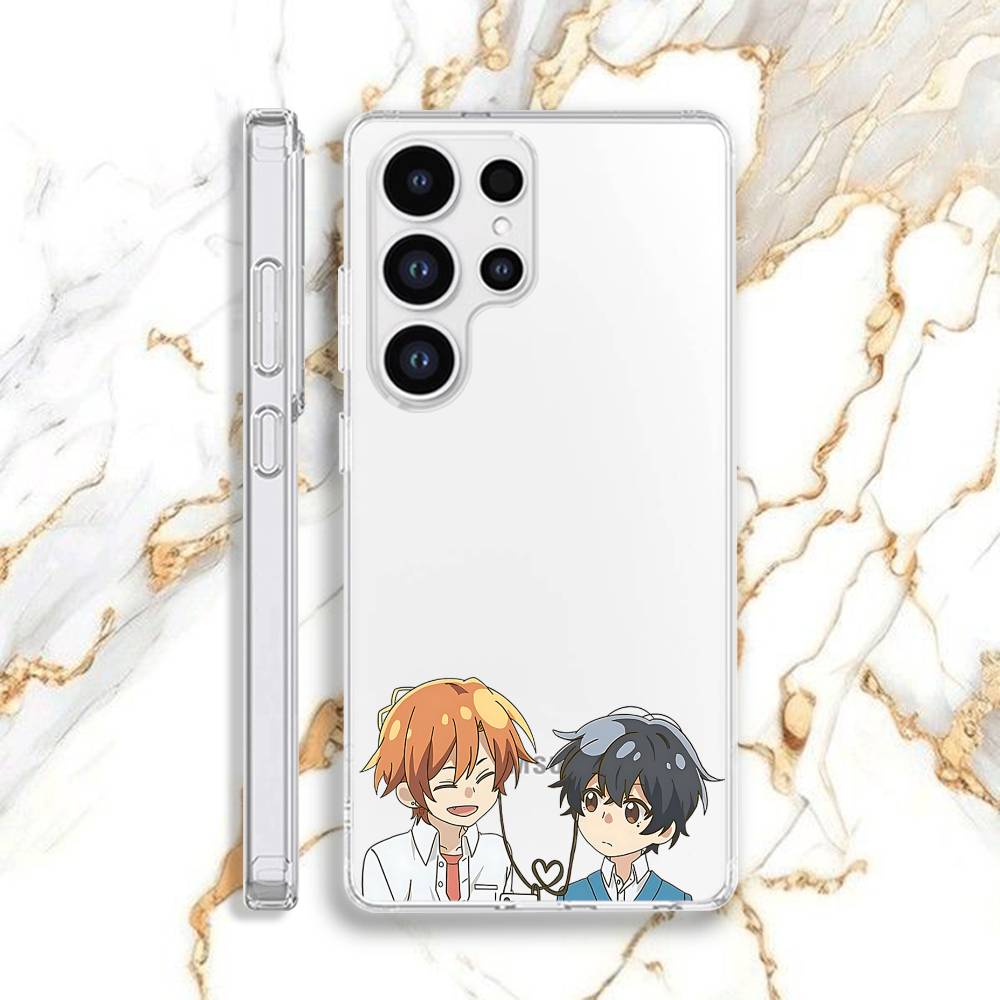 Чехол для телефона S-SASAKI и M-MIYANO BL Для Samsung S 23,22,10,9,8 A 71,52,51,30,21S,12 PIus,E,Lite Note20 Ultra Прозрачный Мягкий