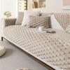 Honeycomb Velvet Sofa Cover, Pet Favorite, Cat and Dog Friendly, Thick Plush Furniture Protective Cover, Non Slip Sofa Cover, Be