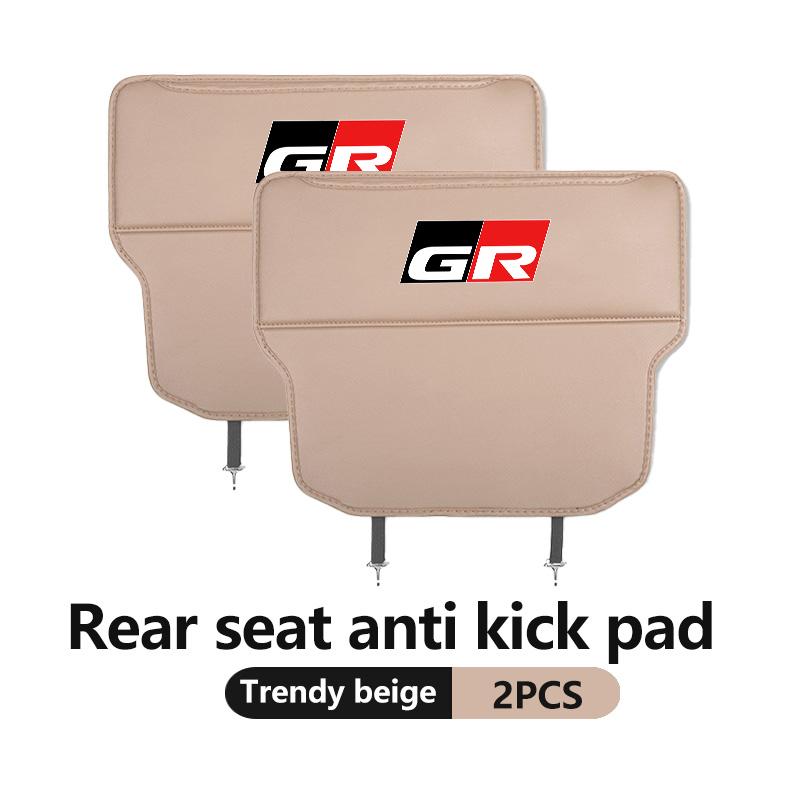 svagd6 Car Interior Seat Back Anti Child Kick Protector Pad Auto Storage Accessories For Toyota GR Sport Crown RAV4 Yaris Land Cruiser