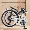 20-inch Folding Student Bicycle, Single/Variable-Speed, Portable Pedal Bike for Middle School Students