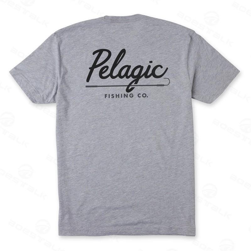 Men's Pelagic Fishing Clothes T-shirt Outdoor Sunscreen Quick-drying Ice Silk Feeling Short-sleeved Round-shirt