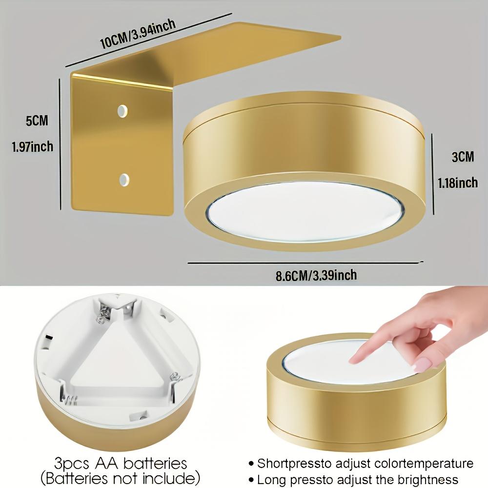 1/2 шт. Настенный светильник для картин, Светодиодный светильник для картин с дистанционным управлением, Регулируемая трехцветная температура и Таймер для подсветки картин