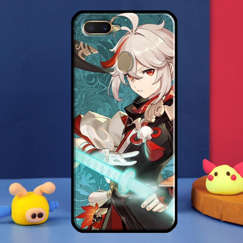 Чехол для телефона Genshin Impact Каэдэхара Казуха Для Oppo A54 A57 S A78 A58 A98 A5 A9 A91 A15 A16 A17 A52 A72 A76 A96 A74 A94 A77