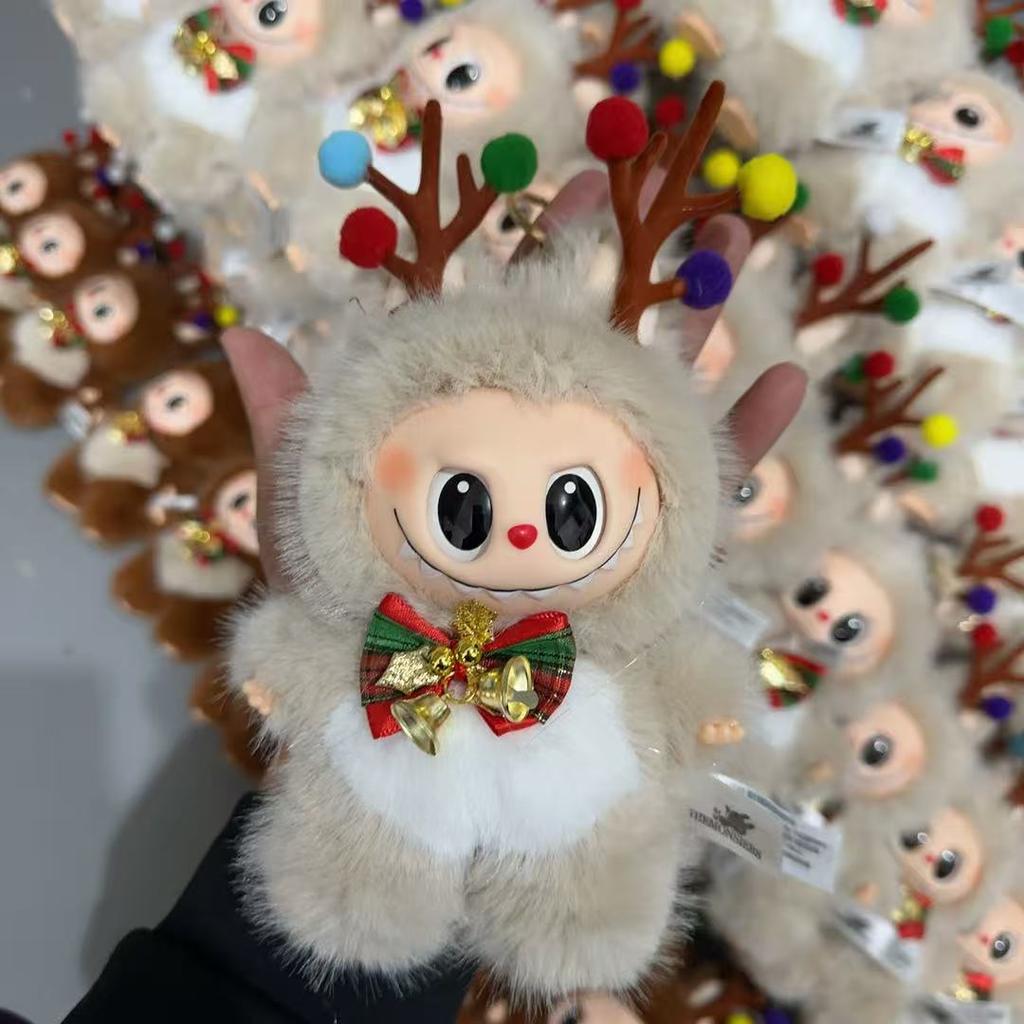 Рождественский лось с тем же виниловым лицом, брелок-подвеска, рождественская плюшевая кукла