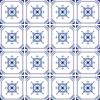 Poromoro Portuguese Spanish Azulejo Tile Stickers Peel and Stick Kitchen Bathroom Mosaic Tile Stickers Set of 16 & (5.9, 70)