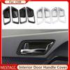4Pcs ABS Chrome Car Inner Door Handle Bowl Cover Decoration Sticker Trim for Toyota CHR C-HR 2016 -  Interior