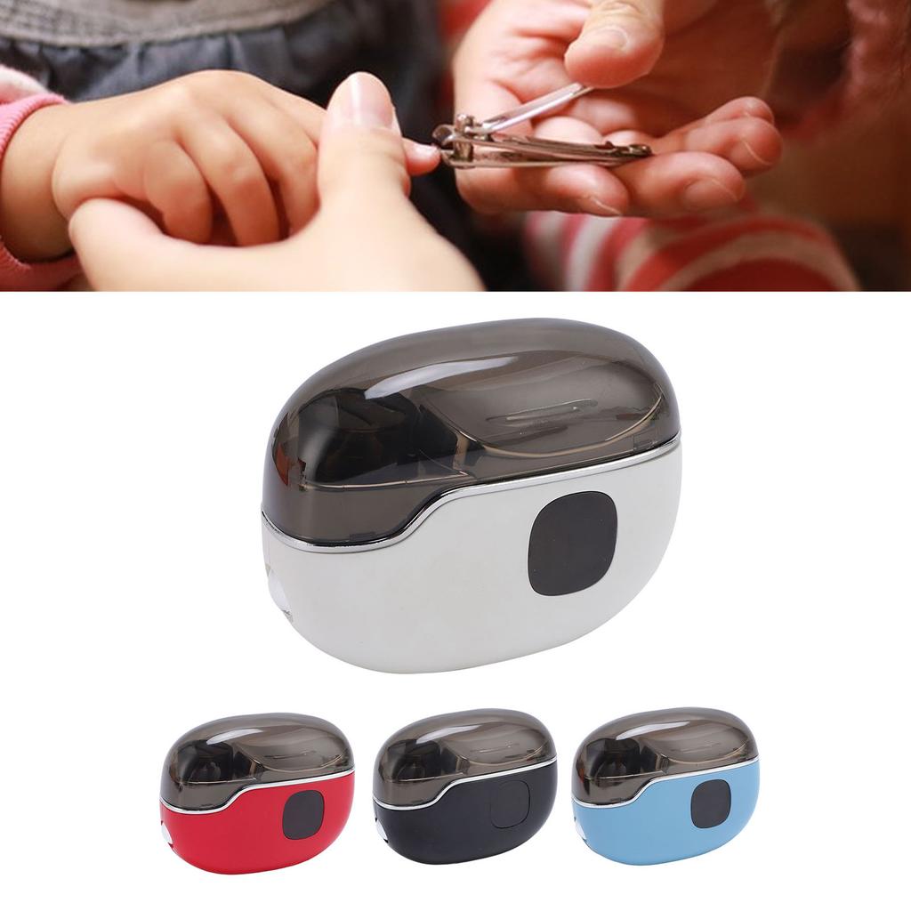 Электрическая машинка для стрижки ногтей с лампой для сушки лака, USB-зарядка, регулируемый триммер для ногтей, полировка